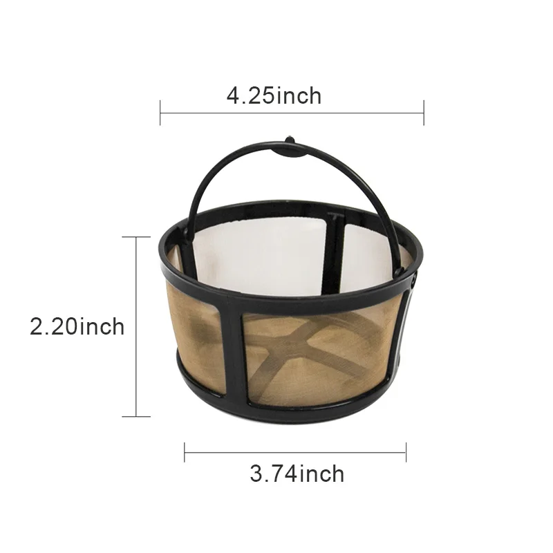 China wholesale excellent quality 304 stainless steel coffee filter basket micro mesh technology