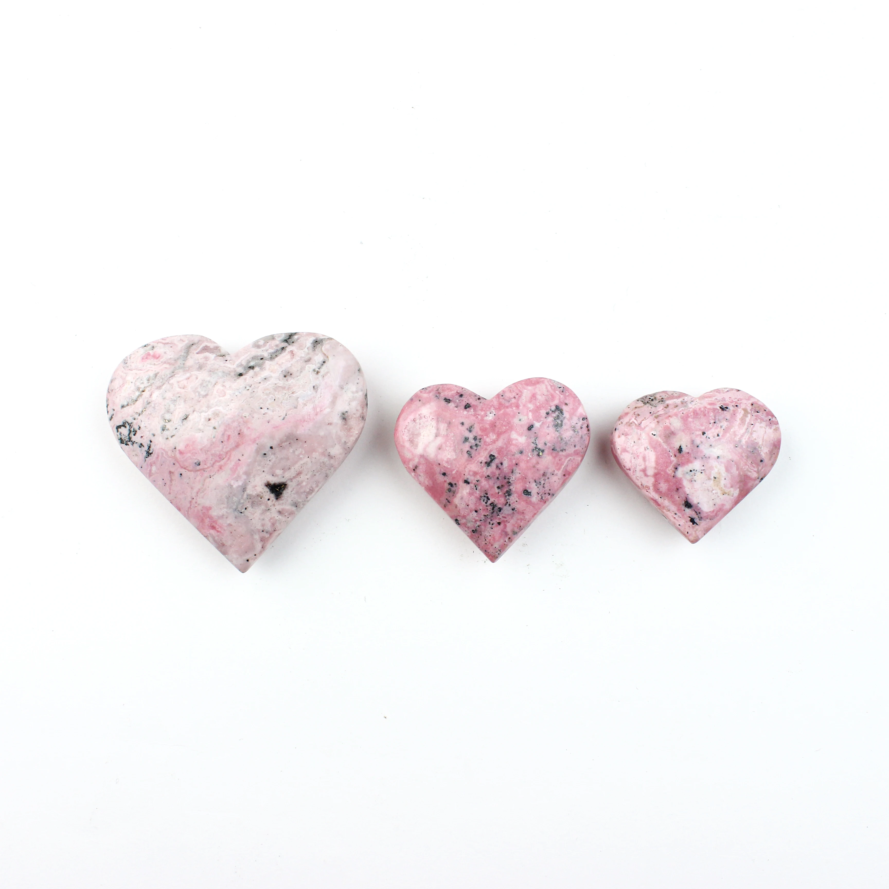 Muelson Wholesale Best-selling Natural Crystal Heart Spiritual Healing Home Decoration Natural Rhodochrosite Hearts Shape