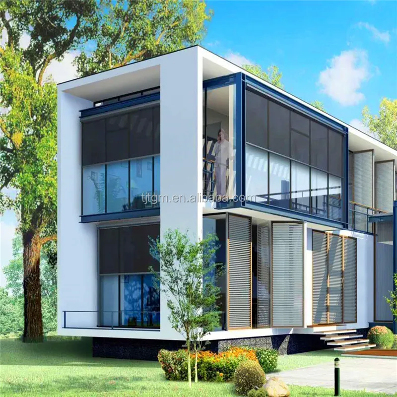 Waterproof fabric for Industrial product Against strong wind Install two side track Outdoor zipper track Motorized roller blind