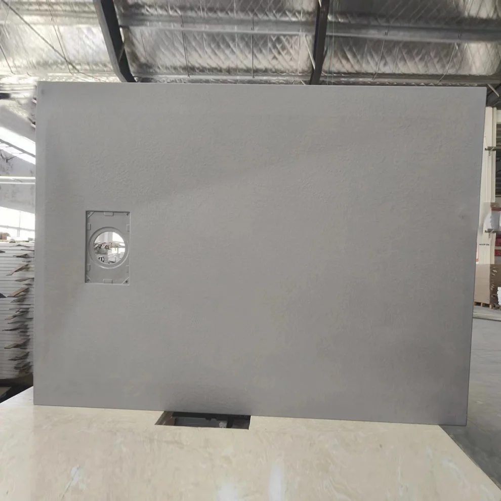 Oversimplification Bathroom High Base Acrylic Cheap Shower Tray Waterproof Stainless Steel Artificial Stone Shower Base Pan Cupc