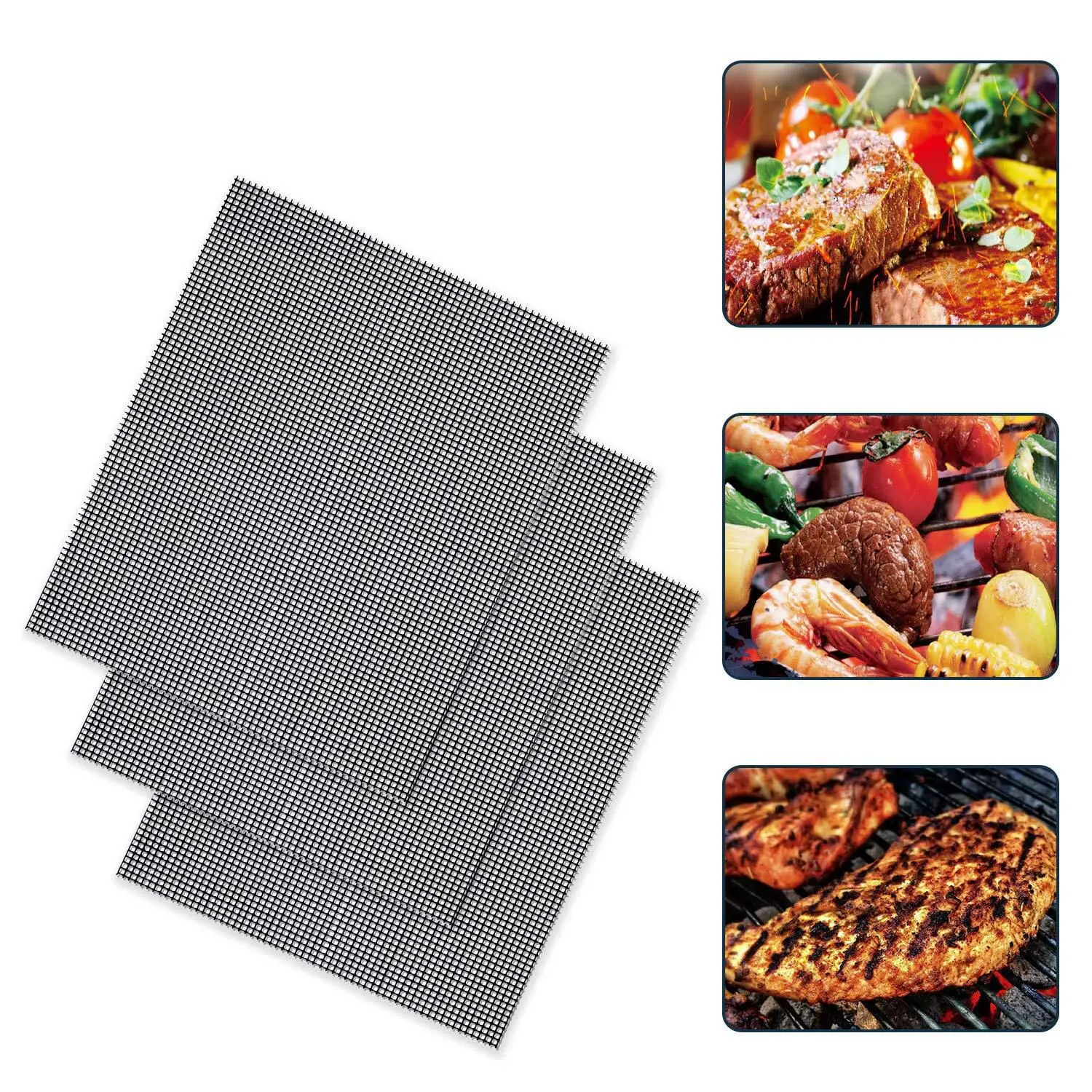 BBQ mesh mat non stick mesh barbecue mat barbecue mesh