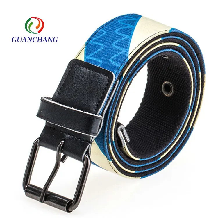 Promotion High Quality Men Casual Waistband Fashion Fabric Waistbands Belts  Waist Belts with Logo Custom