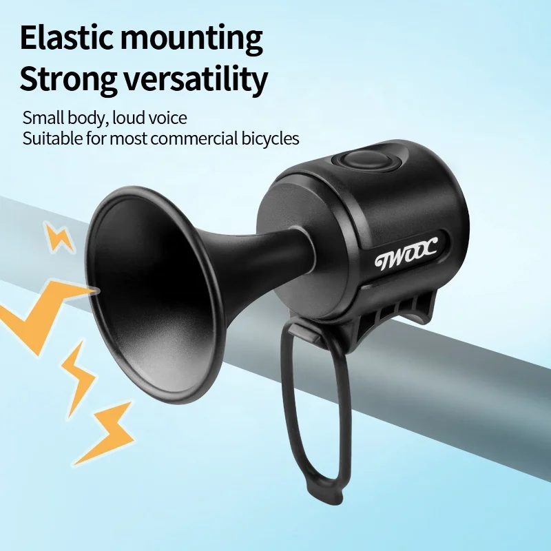 Electronic Horn Of Bicycle Bell With Super Loud Sound Mountain Bicycle Buzzer Reminder Device Riding Equipment Accessories