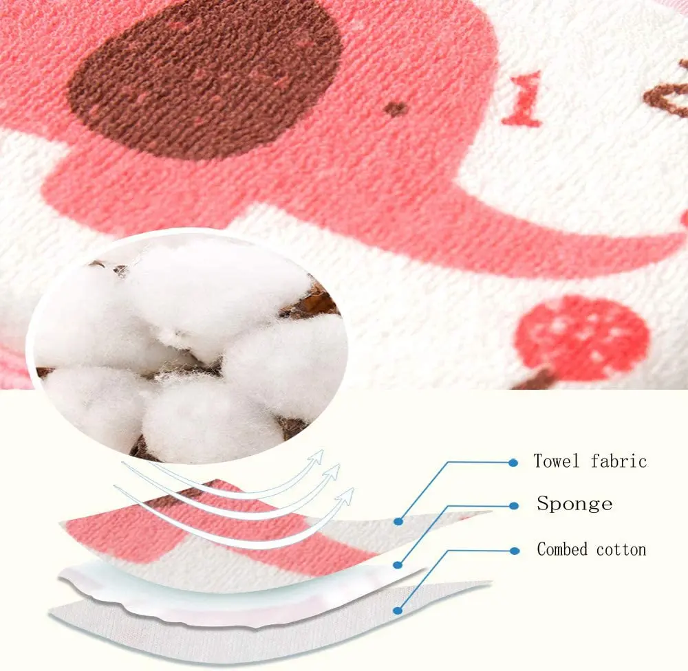 Kids Bath Sponge Cute Elephant Pattern Soft Shower Sponges Rub Bath Pad Cleaning Tool for Child Kid Baby