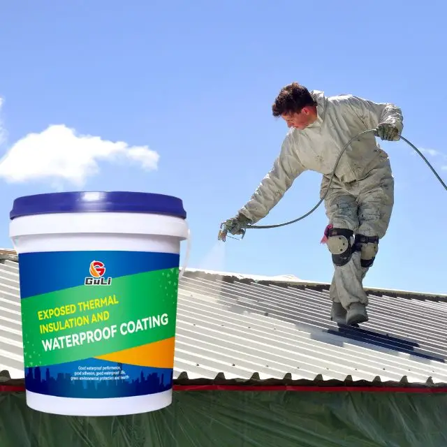 Heat Resistant Reflect Roof Waterproof Paint building Paint for OEM