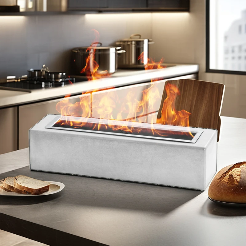 Bio-Ethanol Fireplace Fire Pit for Garden or Patio Eco-Friendly Outdoor Heating Solution