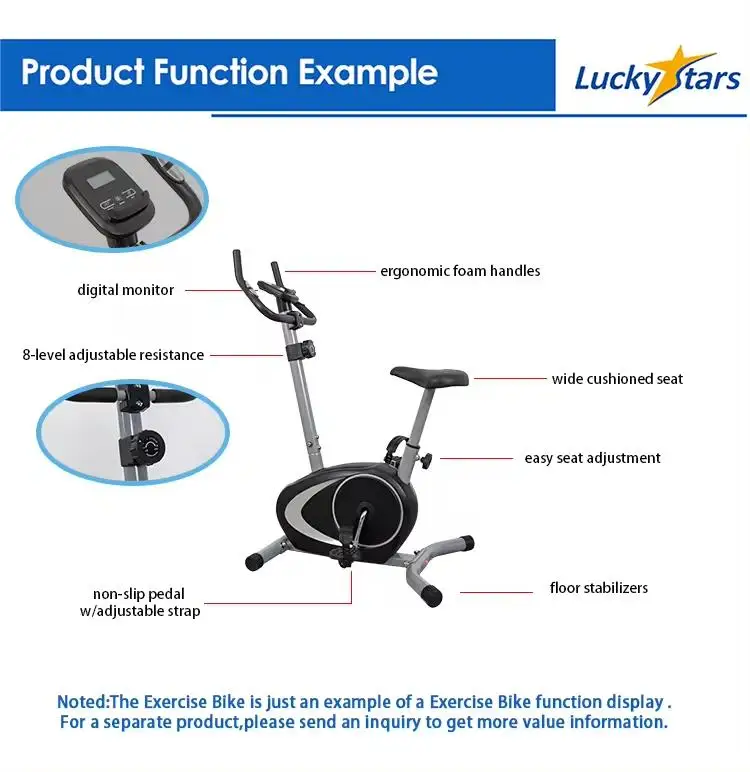 Fast Delivery Hot Sale Cardio Stationary Bike Indoor Workout Gym Device Magnetic Resistance Home Exercise Upright Bike