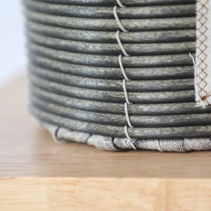 Wholesale High Quality Metal Cloth Laundry Basket PP Wicker Belts Storage for Clothing for Bathroom Use for Pot Storage