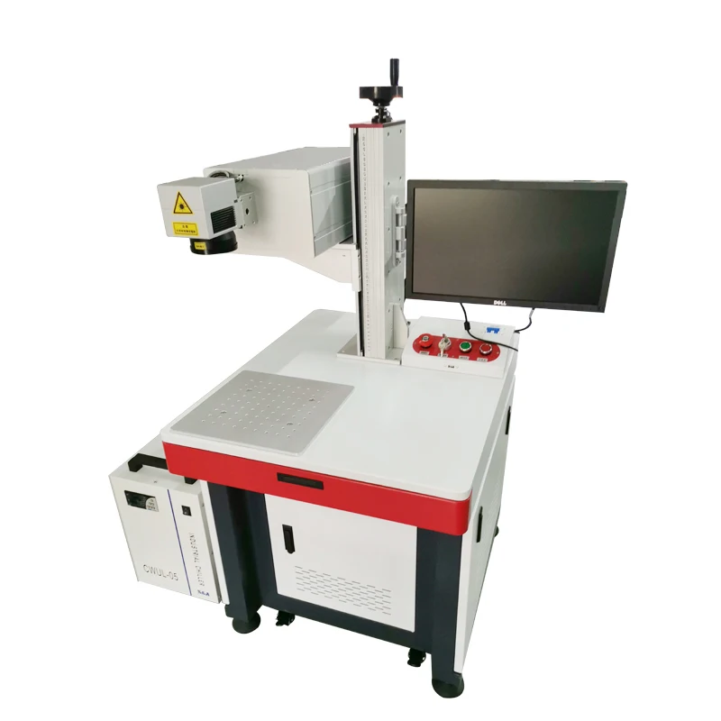 2022 Hot Selling Table Computer Lazer Code Color Uv  Laser Marking Machine For Glass Wood Non Metal and metal