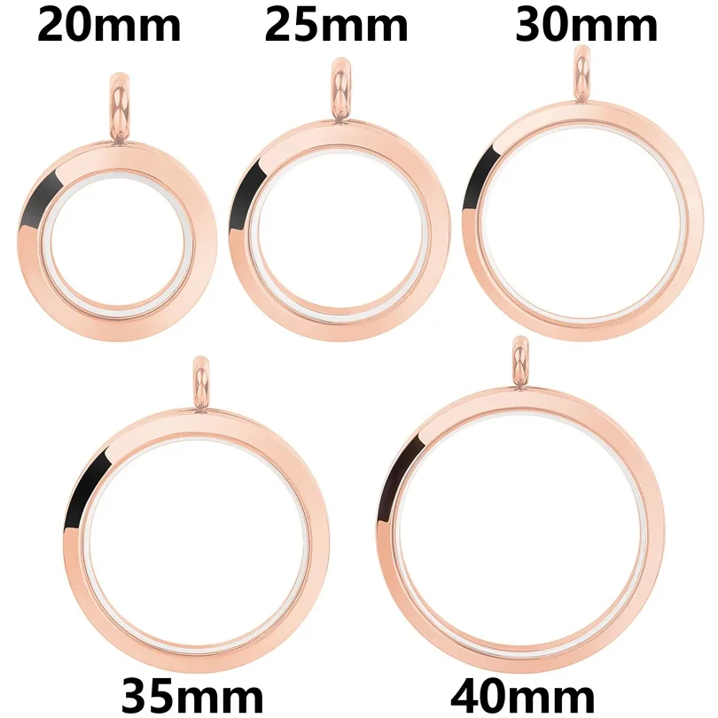 SUYAN Jewelry Factory DIY Good Quality Floating Charm Necklace Locket Pendant Stainless Steel Stainless Steel Floating Locket