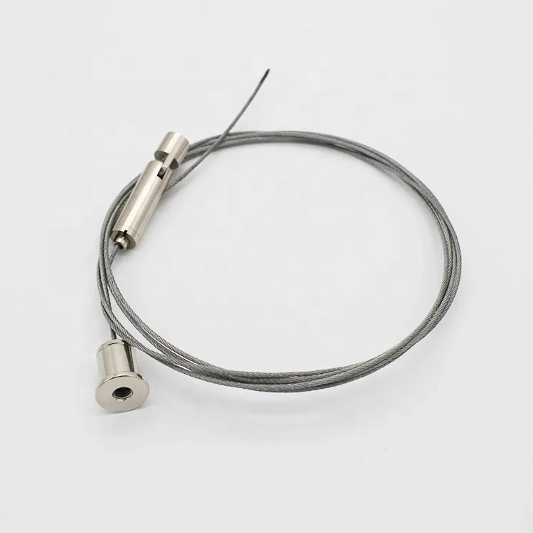 Factory price stainless Wire rope LED hanging kit  for lighting industry
