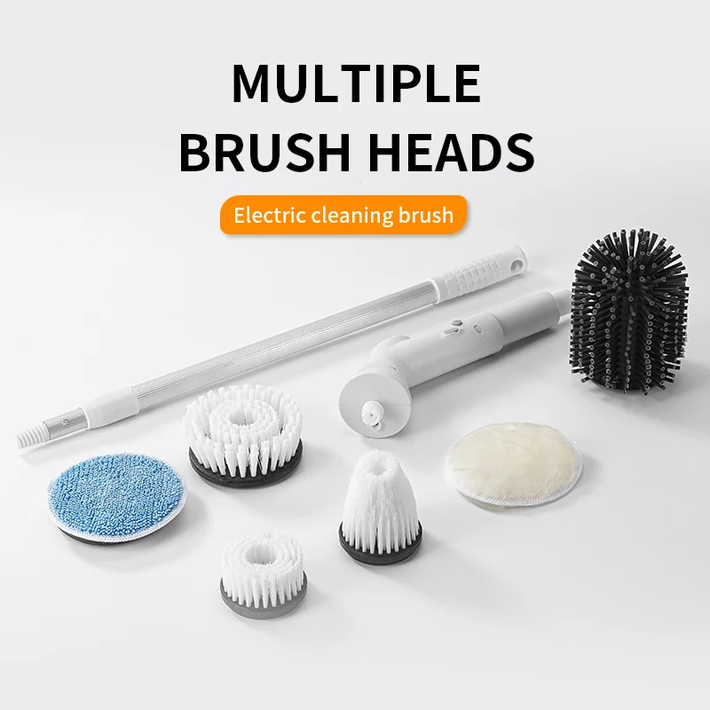 hot selling smart cordless cleans usb electric brush for cleaning 9 in 1 electric spin scrubber cleaning brush