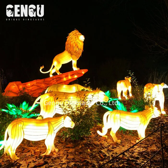 3D Waterproof Animal Lantern High Quality Lantern Group Decoration Zigong Factory
