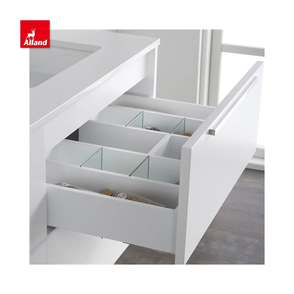 Allandcabinets European Style Lacquer Wall Mounted Washroom Bathroom Furniture Sets in China