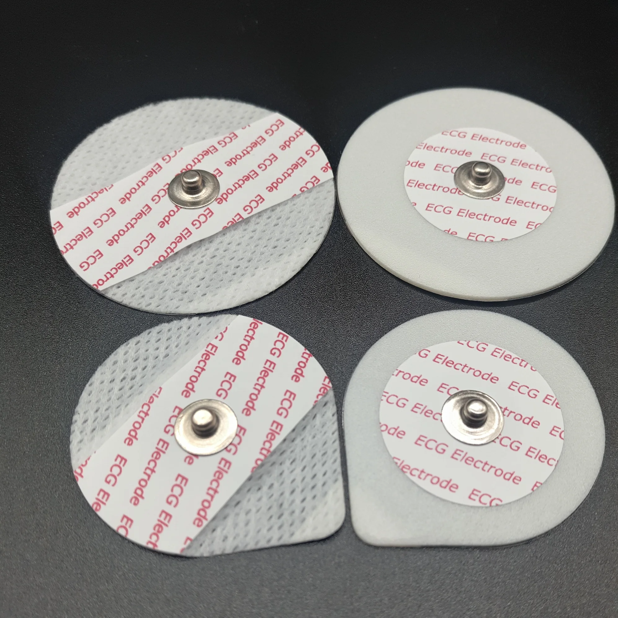 Disposable foam and nonwoven ecg electrode medical electrode pads