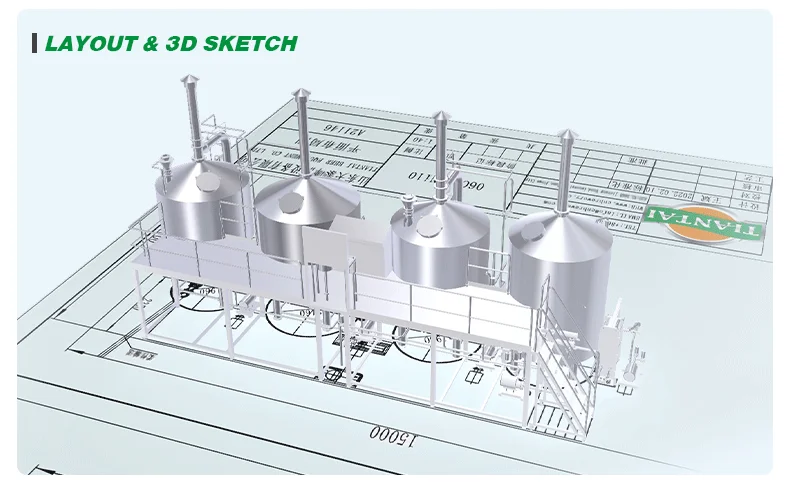 1000lts brewhouse 3-vessel turnkey micro brewery equipment automated steam beer brewing system  fermenter for sale Australia