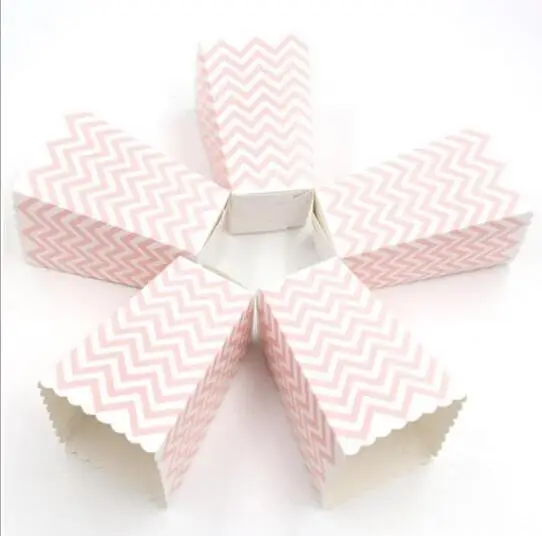 Custom logo colorful paperboard french fries popcorn snack food chip paper box