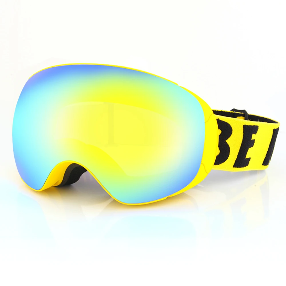 FunFishing High Quality Double Layers Anti-Fog Mirror Lens UV400 Custom Winter Snowboard Sport Eyewear Ski Goggles