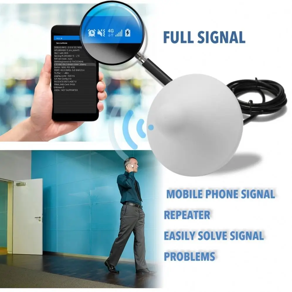 Universal Signal Booster Tri Band Amplifier Kit Network Booster 900 1800 2100 GSM DCS WCDMA 2G/3G/4G  E Repeater Signal Booster