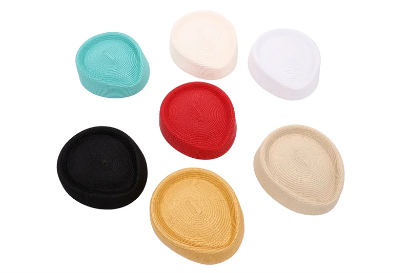 Straw Circle Pillbox Beret Hat Millinery Craft Bridal Base Diameter 18cm Fascinators Hat