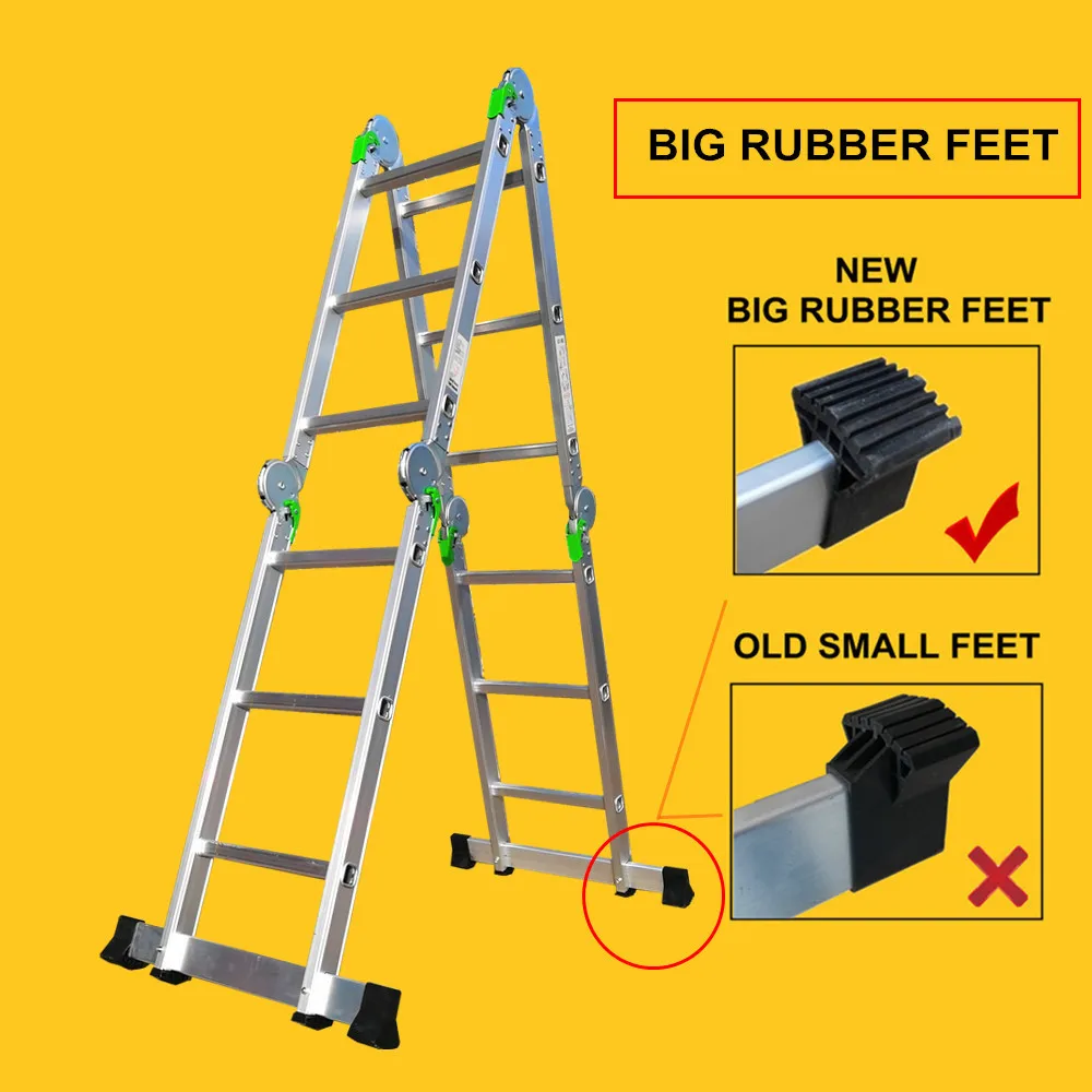 2021 Aluminum Articulated Folding 4 Section Ladder For South America Market Bolivia Brazil Chile Argentina Peru ... Stair Ladder