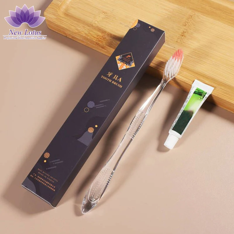 Disposable Hotel Amenities Dental Kit Hotel Toothbrush With Toothpaste for Hotels