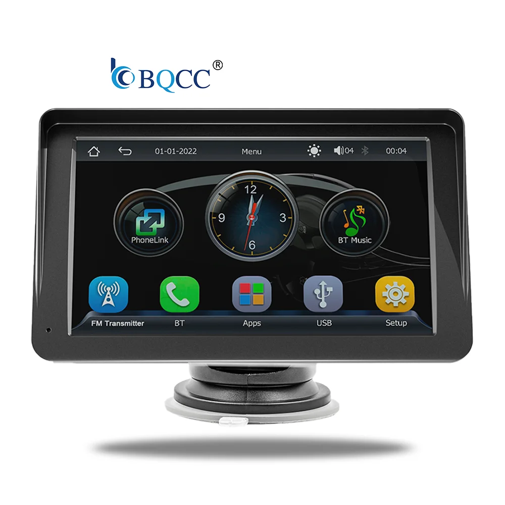 BQCC 7 'IPS экран портативный беспроводной CarPlay MP5 Автомобильный плеер Поддержка HD-камеры андроид авто мультимедиа смарт-стерео радио