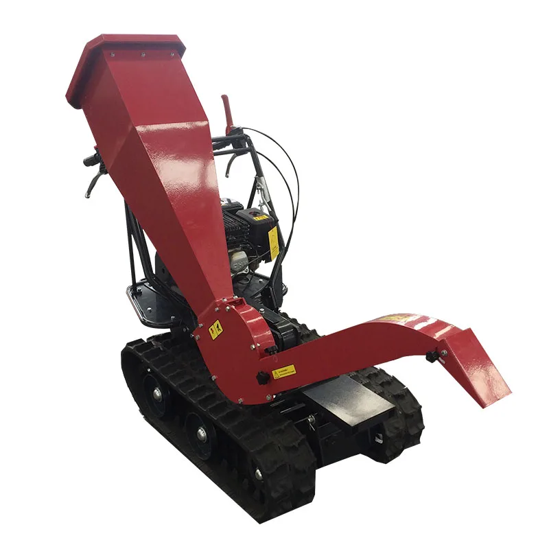 New Arrival Mobile Wood Chipper Garden Leaf Shredder with Drum Brush Low Cost Factory Price Supplied by China Engine Gasoline
