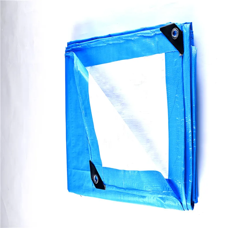 130gsm light blue /white waterproof sun protection cover PE tarpaulin waterproof PE tarpaulin sheet Various sizes in Stock