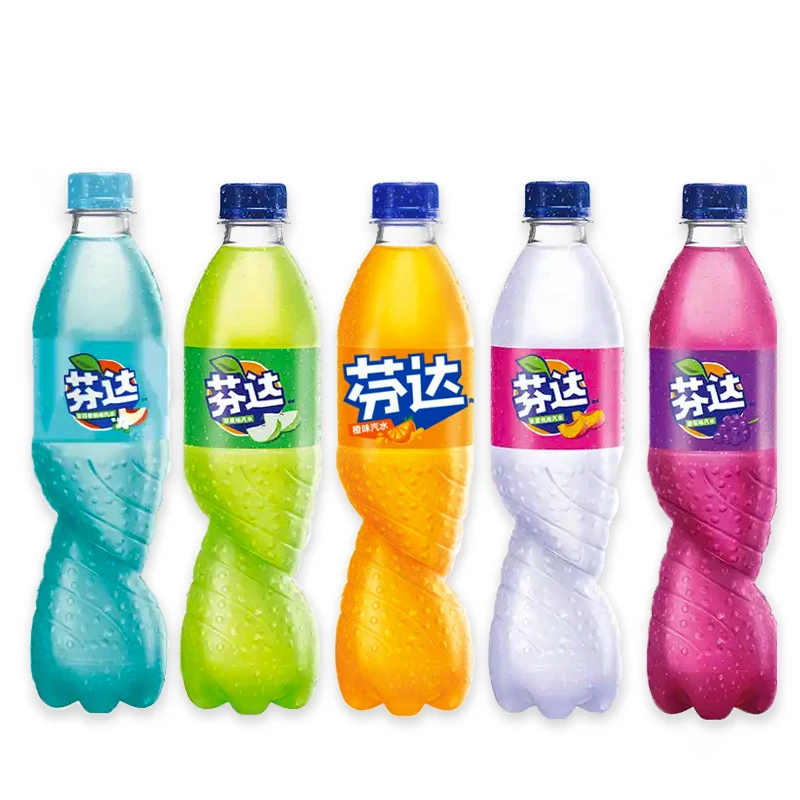 Best Selling Fanta Soda Drinks 500ML Jasmine Peach Flavor Exotic Beverages Carbonated Soft Drinks Bottled