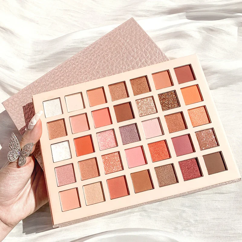 Customs 35 Color Eyeshadow Palette High Pigmented Vegan Cosmetics Makeup Eyeshadow Palette No Logo