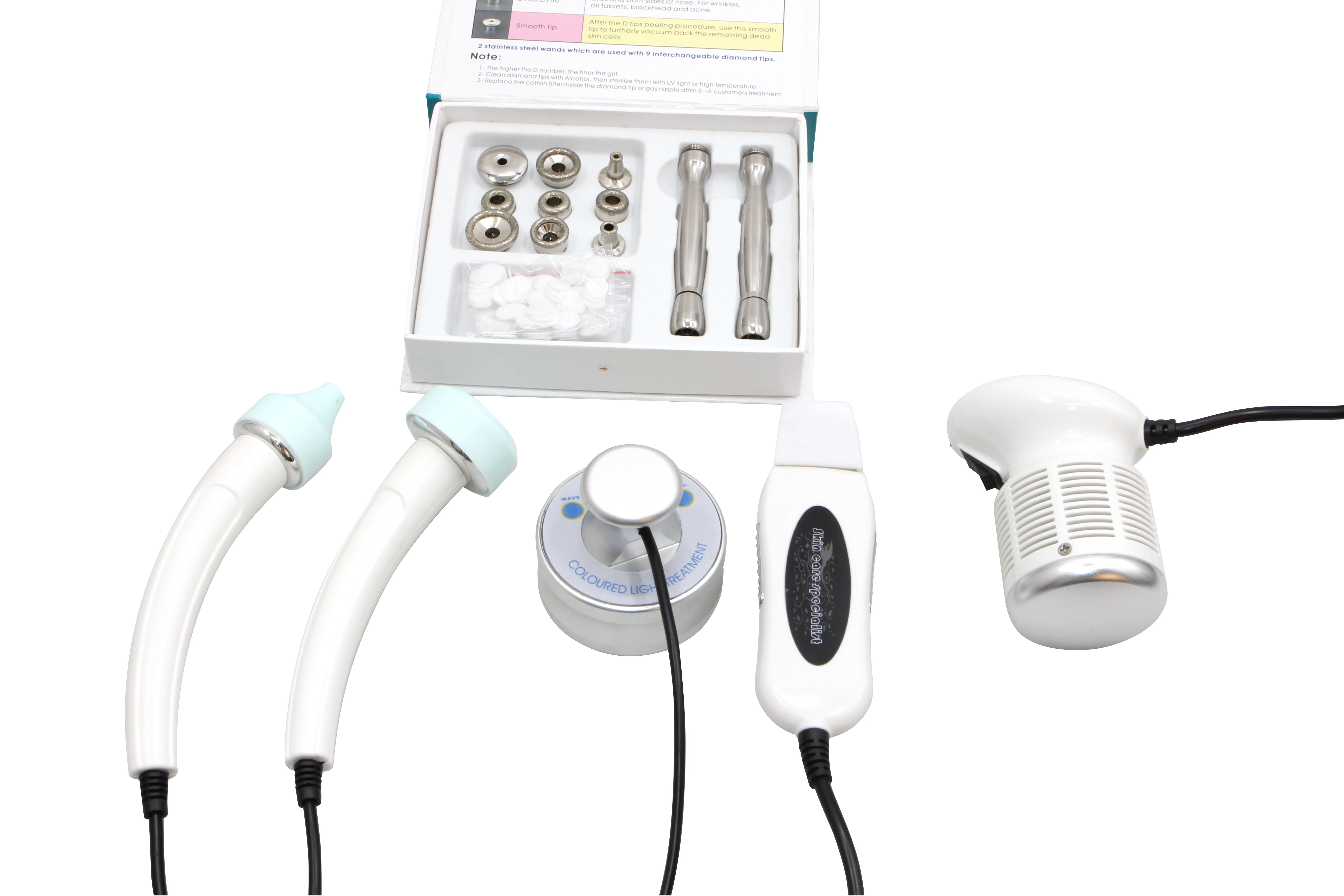 Promotional 5 in 1 Photon Therapy skin scrubber Microdermabrasion machine