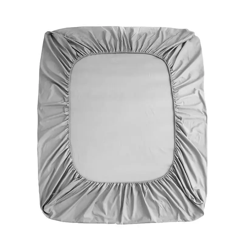 
King Queen Size Soft Solid Microfiber Bed Cover Fitted Bedsheet Wholesale for Summer 