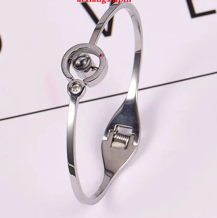 Handmade Rope Stainless Steel Customized Photo 100 Language I Love You Projection Couple Gift Bracelet