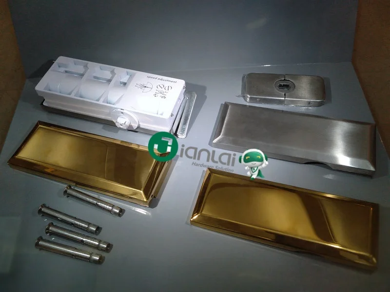 JL-880 Patch Fitting Pivot Hinge Floor Spring For Glass Door Hydraulic Hinge Spring