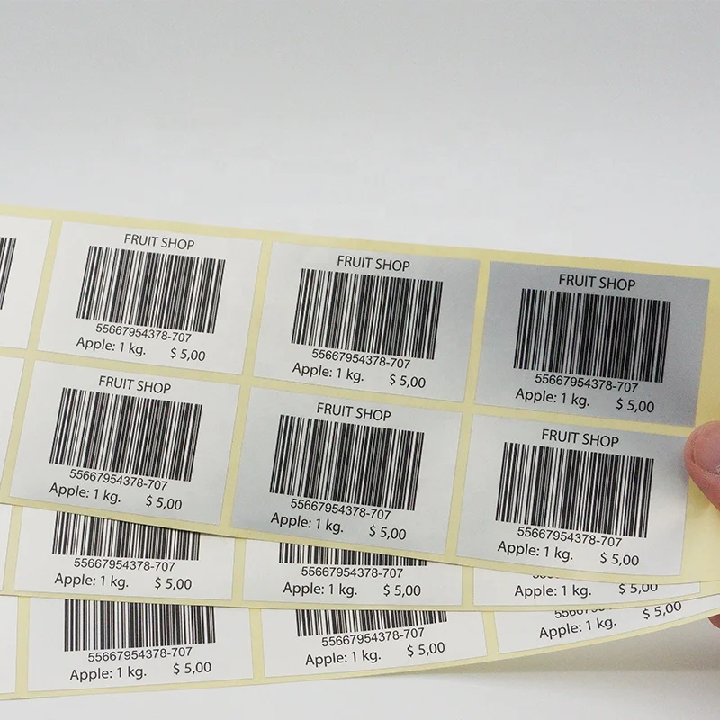 Custom Industrial Serial Number Stickers Sheet Label Roll with Serial Number