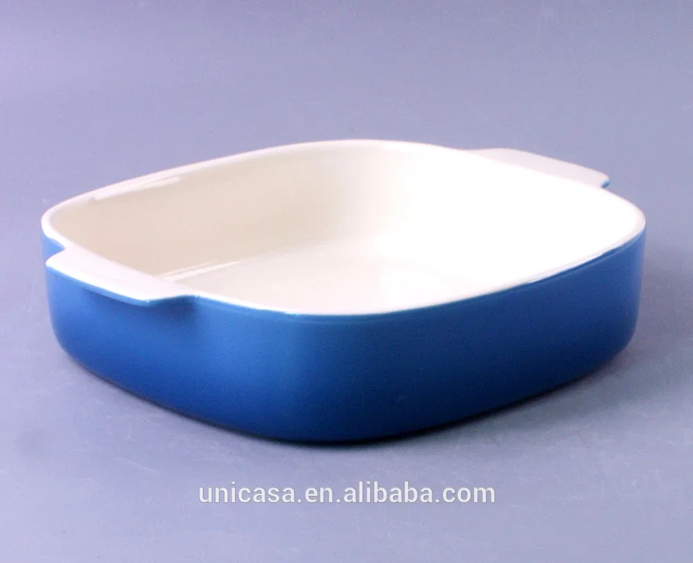 Керамическая прямоугольная жаропрочная посуда UNICASA 16,75 дюйма, противень для выпечки подходит для домашнего использования