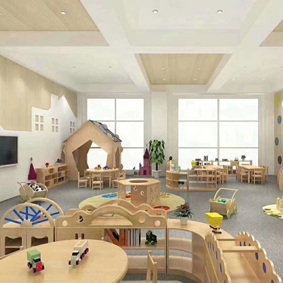 West Early Kindergarten Montessori Materials CE Certificate Cheap Preschool Kids Furniture Wooden Material Daycare Furniture