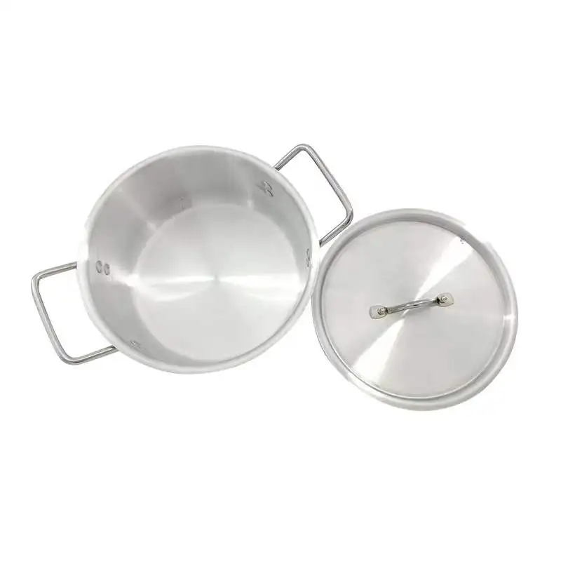 Hot sale Aluminum 7pcs stockpot Cookware sets double handle with Lid