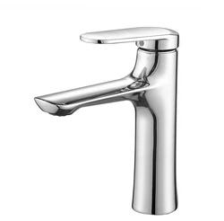 Factory Price Deck Mounted Zinc Body Wash Basin Faucet Bathroom Single Lever Basin Mixer