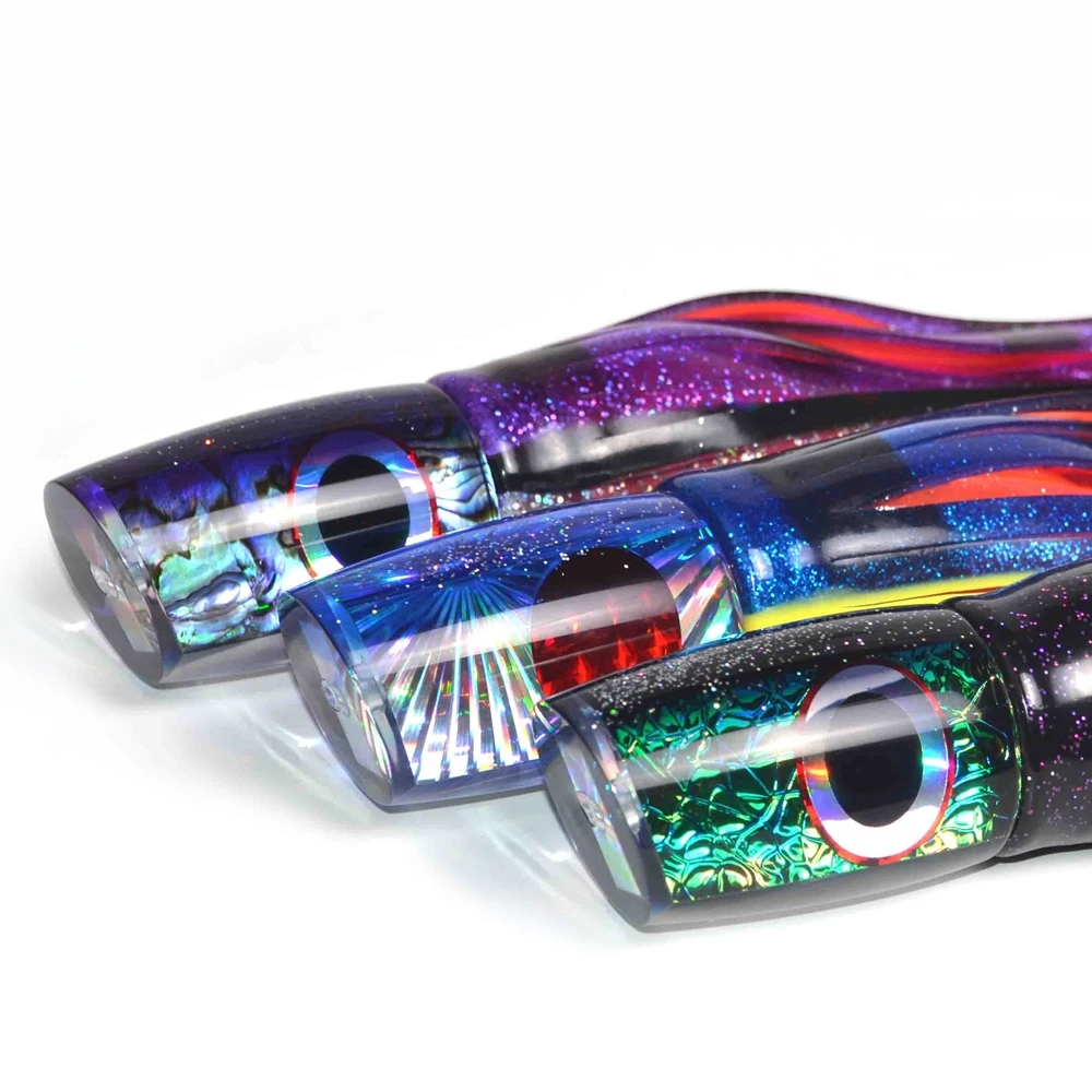 Hard Polyurethane Tuna Resin Head Offshore Big Game Trolling Lure