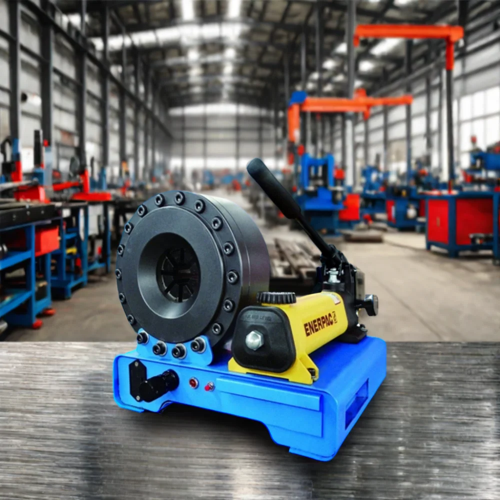 Portable 1' Manual Crimper P16 Hose Assembly Crimping Machine New AC Hydraulic Pressing Kits Manufacturing Plant Hand Operated
