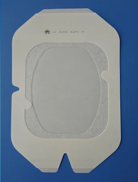 Medical Disposable Transparent PU Film IV Fixing Dressing with Frame