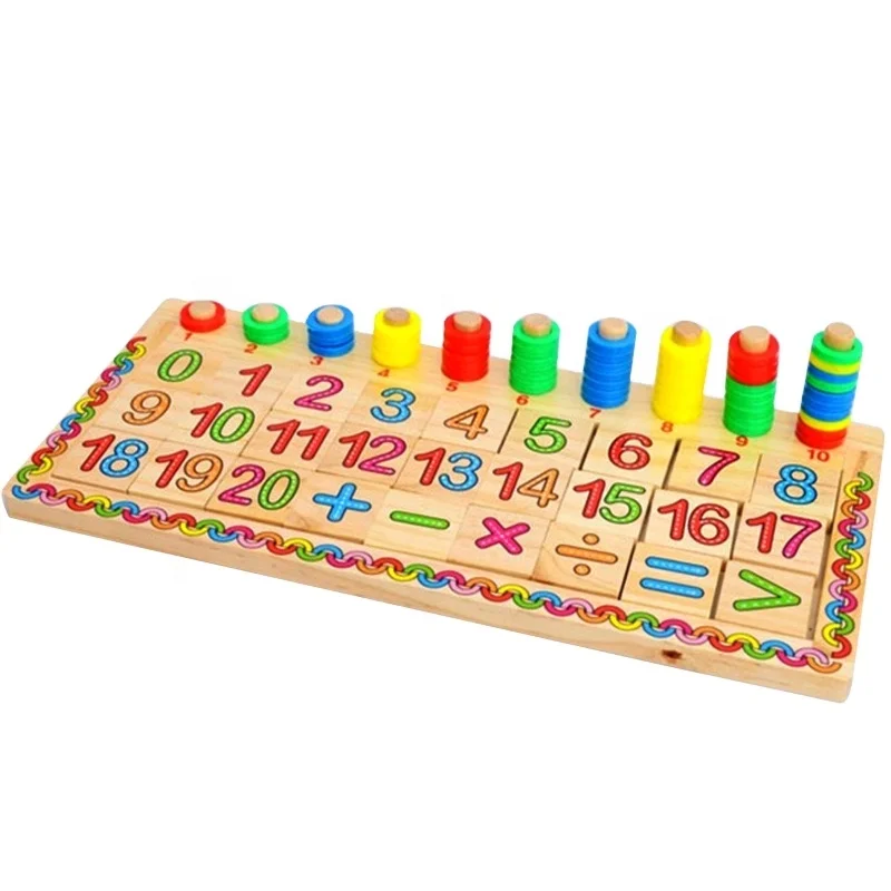 High quality wooden numerical calculation toys for early education and puzzle