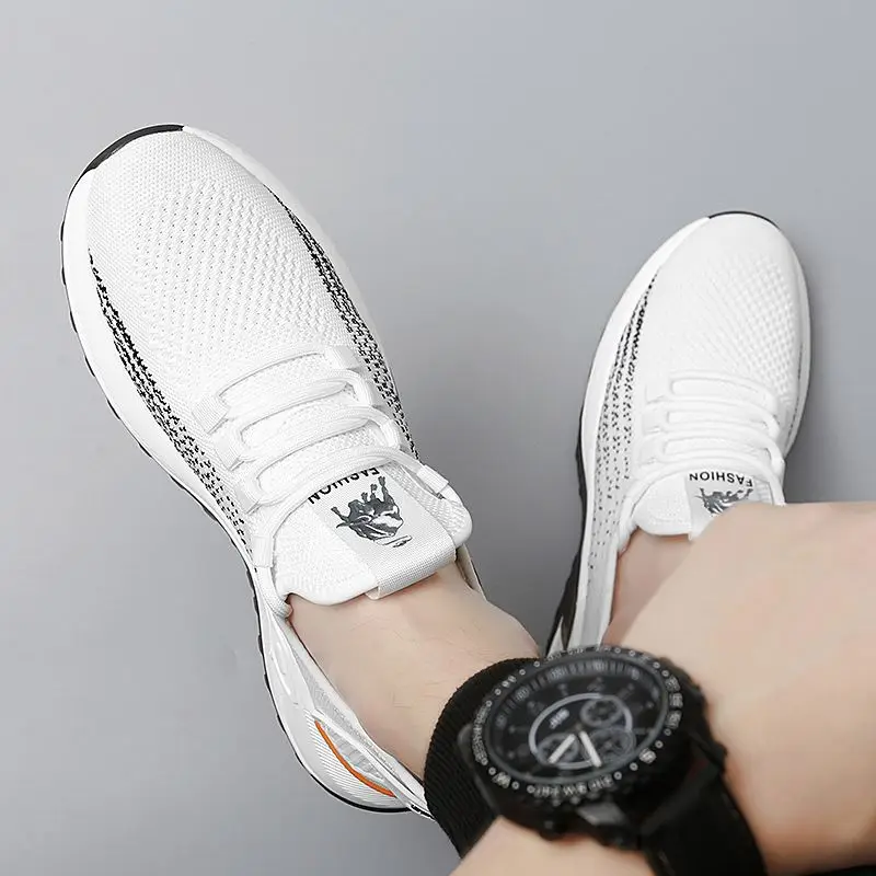 High quality casual footwear for men uk sneakers custom summer breathable OEM mens shoes designer traction sole