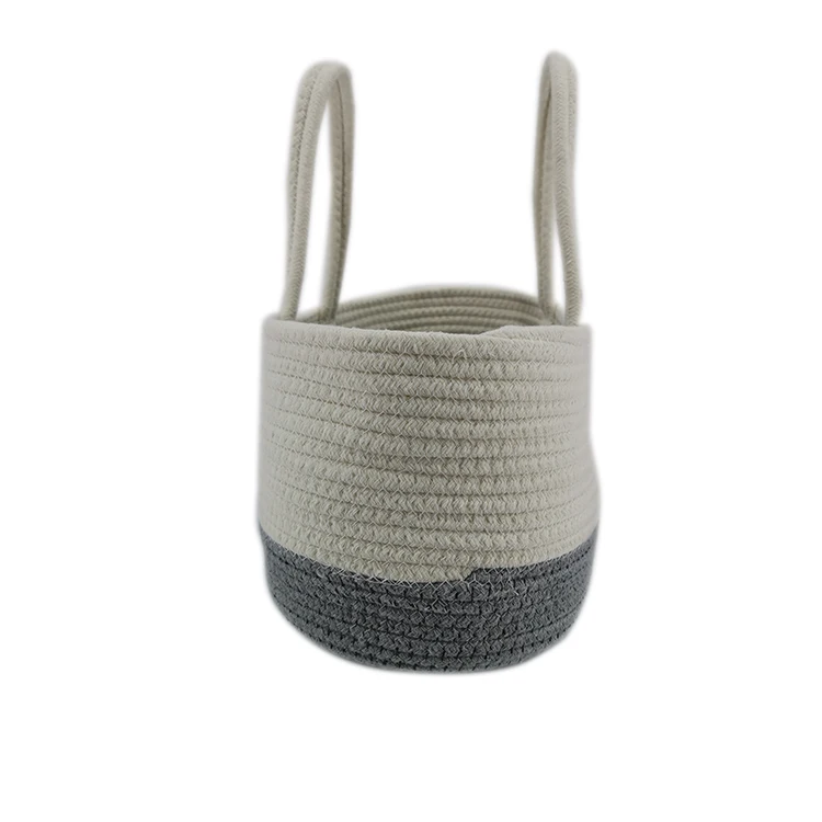 
Factory selling cotton rope beach tote bags large storage basket handbag 