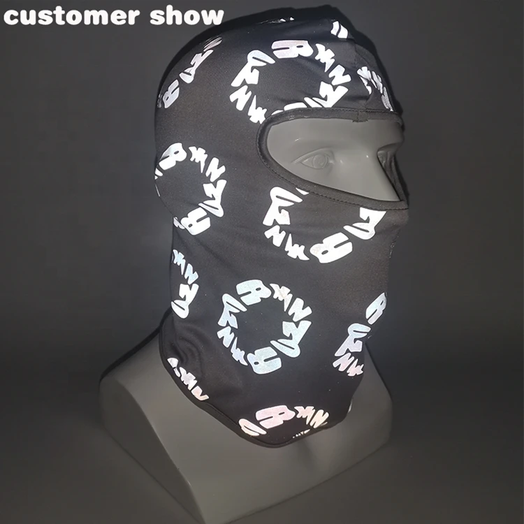 Full Over Reflective Ski Mask Full Face Outdoor Motorcycle Winter Hats Motorcycle Balaclava Cap