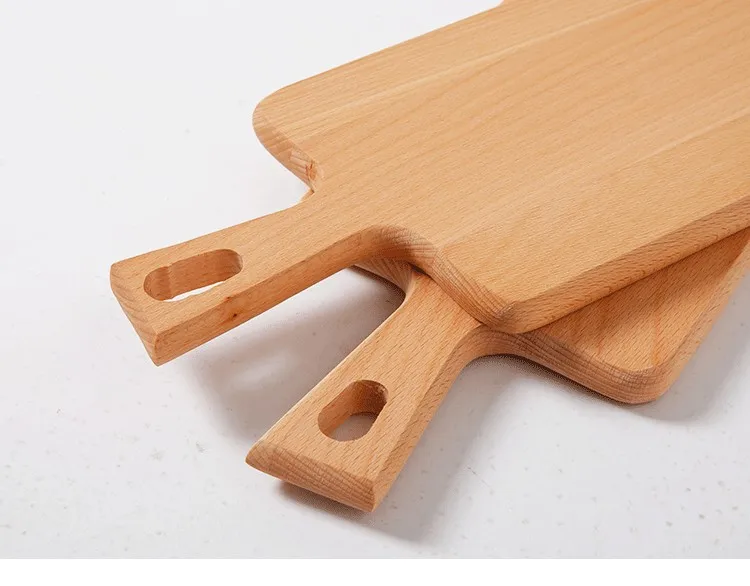 Eco Friendly Solid Breakfast Serving Board Fruit Meat Custom Beech Wood Cutting Board For Kitchen