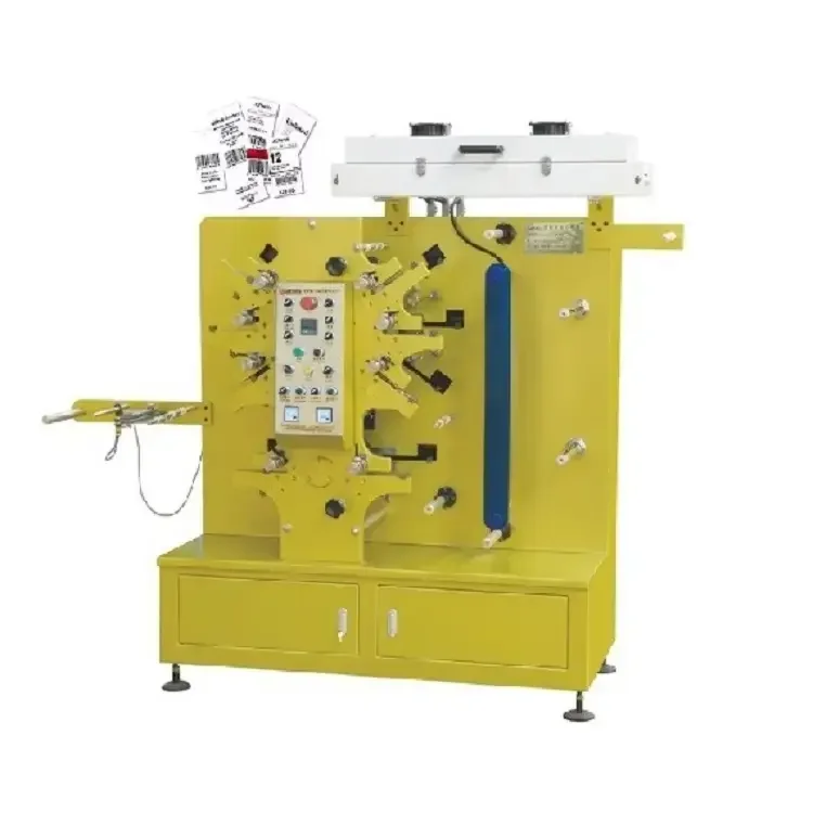 Hot Sale Automatic Flexographic Polyester Satin Ribbon Label Printing Machine Fabric Label Printer for Garment
