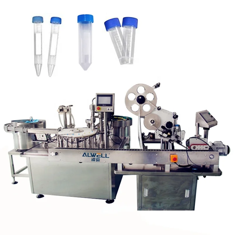 automatic 10 ml reagent glass bottle lab vial pharmaceutical filling capping machine price stainless liquid filling machine